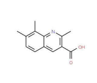 2,7,8-Trimethylquinoline-3-carboxylic acid (CAS 92513-34-3) - chemical structure image