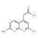 2-(7-Amino-2-hydroxy[1,8]naphthyridin-4-yl)-acetic acid (CAS 1931-45-9) - chemical structure image
