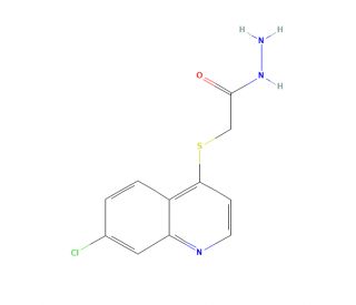 2-[(7-Chloroquinolin-4-yl)thio]acetohydrazide (CAS 306935-50-2) - chemical structure image