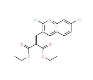 2,7-Dichloro-3-(2,2-diethoxycarbonyl)vinylquinoline (CAS 1031928-79-6) - chemical structure image