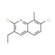 2,7-Dichloro-3-ethyl-8-methylquinoline (CAS 1031928-01-4) - chemical structure image