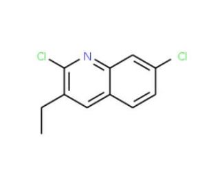 2,7-Dichloro-3-ethylquinoline (CAS 132118-51-5) - chemical structure image