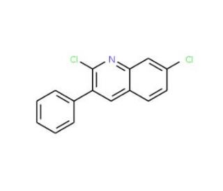 2,7-Dichloro-3-phenylquinoline (CAS 59412-14-5) - chemical structure image