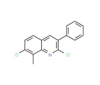 2,7-Dichloro-8-methyl-3-phenylquinoline (CAS 1031928-02-5) - chemical structure image