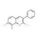 2,7-Dichloro-8-methyl-3-phenylquinoline (CAS 1031928-02-5) - chemical structure image