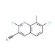 2,7-Dichloro-8-methylquinoline-3-carbonitrile (CAS 948291-65-4) - chemical structure image