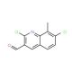 2,7-Dichloro-8-methylquinoline-3-carboxaldehyde (CAS 131923-69-8) - chemical structure image