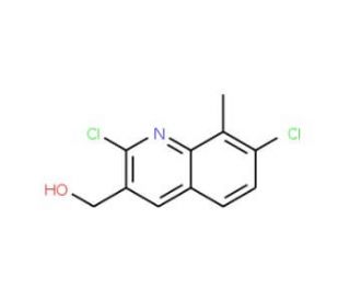 2,7-Dichloro-8-methylquinoline-3-methanol (CAS 1017403-83-6) - chemical structure image