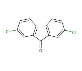 2,7-Dichloro-9-fluorenone (CAS 6297-11-6) - chemical structure image