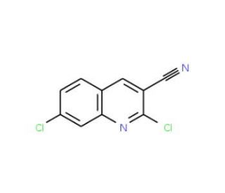 2,7-Dichloroquinoline-3-carbonitrile (CAS 158583-91-6) - chemical structure image