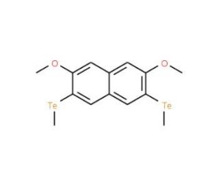 2,7-Dimethoxy-3,6-bis(methyltelluro)-naphthalene (CAS 105405-04-7) - chemical structure image