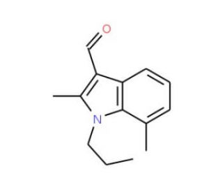 2,7-Dimethyl-1-propyl-1H-indole-3-carbaldehyde - chemical structure image
