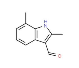 2,7-Dimethyl-1H-indole-3-carbaldehyde - chemical structure image