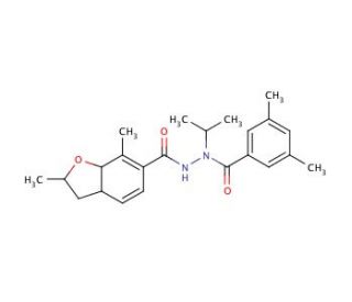 2,7-Dimethyl-2,3-dihydro-benzofuran-6-carboxylic acid N&prime;-tert-butyl-N&prime;-(3,5-dimethyl-benzoyl)-hydrazide - chemical structure