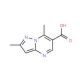 2,7-Dimethylpyrazolo[1,5-a]pyrimidine-6-carboxylic acid (CAS 175201-51-1) - chemical structure image