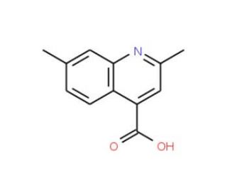 2,7-Dimethylquinoline-4-carboxylic acid (CAS 892674-22-5) - chemical structure image
