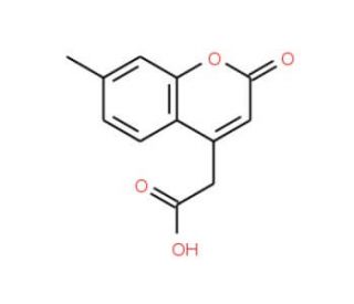 2-(7-methyl-2-oxo-2H-chromen-4-yl)acetic acid (CAS 50402-83-0) - chemical structure image