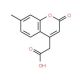 2-(7-methyl-2-oxo-2H-chromen-4-yl)acetic acid (CAS 50402-83-0) - chemical structure image