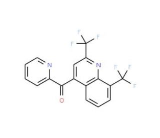 (2,8-Bis-trifluoromethyl-quinolin-4-yl)-pyridin-2-yl-methanone (CAS 35853-55-5) - chemical structure image