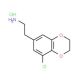 2-(8-Chloro-2,3-dihydro-benzo[1,4]dioxin-6-yl)-ethylamine hydrochloride - chemical structure image
