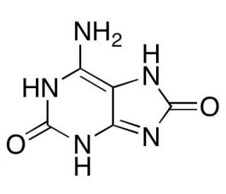 2,8-Dihydroxyadenine (CAS 30377-37-8) - chemical structure image