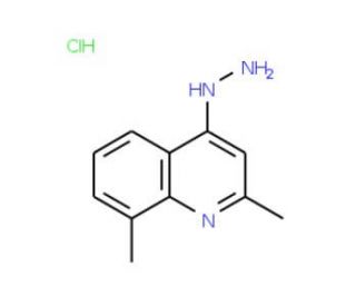 2,8-Dimethyl-4-hydrazinoquinoline hydrochloride (CAS 1172993-37-1) - chemical structure image