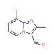 2,8-Dimethyl-imidazo[1,2-a]pyridine-3-carbaldehyde (CAS 820245-85-0) - chemical structure image