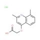 (2,8-Dimethyl-quinolin-4-yloxy)-acetic acid hydrochloride - chemical structure image