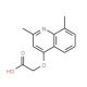 (2,8-Dimethyl-quinolin-4-yloxy)-acetic acid - chemical structure image