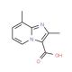 2,8-Dimethylimidazo[1,2-a]pyridine-3-carboxylic acid (CAS 874605-59-1) - chemical structure image