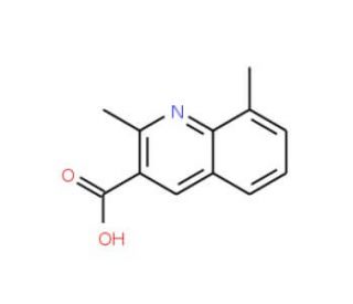 2,8-Dimethylquinoline-3-carboxylic acid (CAS 387361-10-6) - chemical structure image