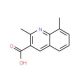 2,8-Dimethylquinoline-3-carboxylic acid (CAS 387361-10-6) - chemical structure image