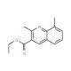 2,8-Dimethylquinoline-3-carboxylic acid ethyl ester (CAS 392734-40-6) - chemical structure image