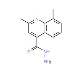 2,8-Dimethylquinoline-4-carbohydrazide (CAS 590376-58-2) - chemical structure image