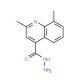 2,8-Dimethylquinoline-4-carbohydrazide (CAS 590376-58-2) - chemical structure image