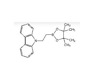 2-(9H-Carbazolyl)ethylboronic acid pinacol ester (CAS 608534-41-4) - chemical structure image
