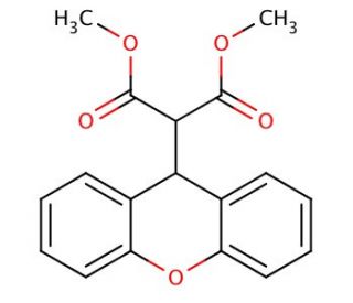 2-(9H-Xanthen-9-yl)-malonic acid dimethyl ester - chemical structure image