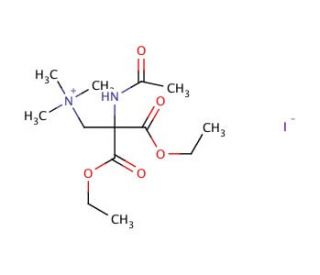 (2-Acetamido-2,2-dicarboxyethyl)trimethylammonium Iodide Diethyl Ester - chemical structure image
