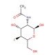 2-Acetamido-2,4-dideoxy-4-fluoro-α-D-glucopyranose (CAS 129728-87-6) - chemical structure image