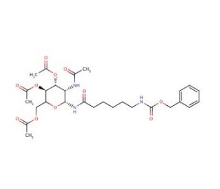 2-Acetamido-2-deoxy-3,4,6-tri-O-acetyl-N[N-(benzyloxycarbonyl)-&epsilon;-aminocaproyl]-&beta;-D-glucopyranosylamine (CAS 56146-88-4) - che