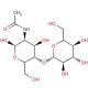 2-Acetamido-2-deoxy-4-O-(β-D-mannopyranosyl)-D-glucose (CAS 55637-63-3) - chemical structure image