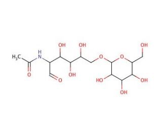 2-Acetamido-2-deoxy-6-O-(&beta;-D-galactopyranosyl)-D-glucopyranose (CAS 50787-10-5) - chemical structure image