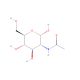 2-Acetamido-2-deoxy-α-D-glucopyranose (CAS 10036-64-3) - chemical structure image