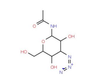 2-Acetamido-2-deoxy-&beta;-D-glucopyranosyl Azide (CAS 29847-23-2) - chemical structure image