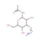 2-Acetamido-2-deoxy-β-D-glucopyranosyl Azide (CAS 29847-23-2) - chemical structure image