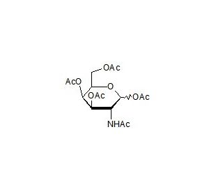 2-Acetamido-2-deoxy-D-galactopyranose-1,3,4,6-tetra-O-acetate (CAS 76375-60-5) - chemical structure image