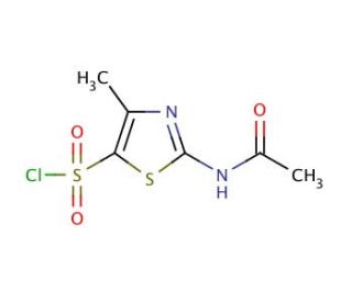 2-Acetamido-4-methyl-5-thiazolesulfonyl chloride (CAS 69812-29-9) - chemical structure image