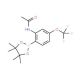 2-Acetamido-4-(trifluoromethoxy)phenylboronic acid, pinacol ester (CAS 1150271-56-9) - chemical structure image