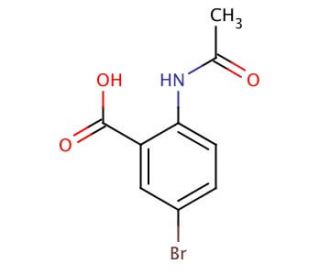 2-Acetamido-5-bromobenzoic acid (CAS 38985-79-4) - chemical structure image