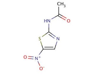 2-Acetamido-5-nitrothiazole (CAS 140-40-9) - chemical structure image